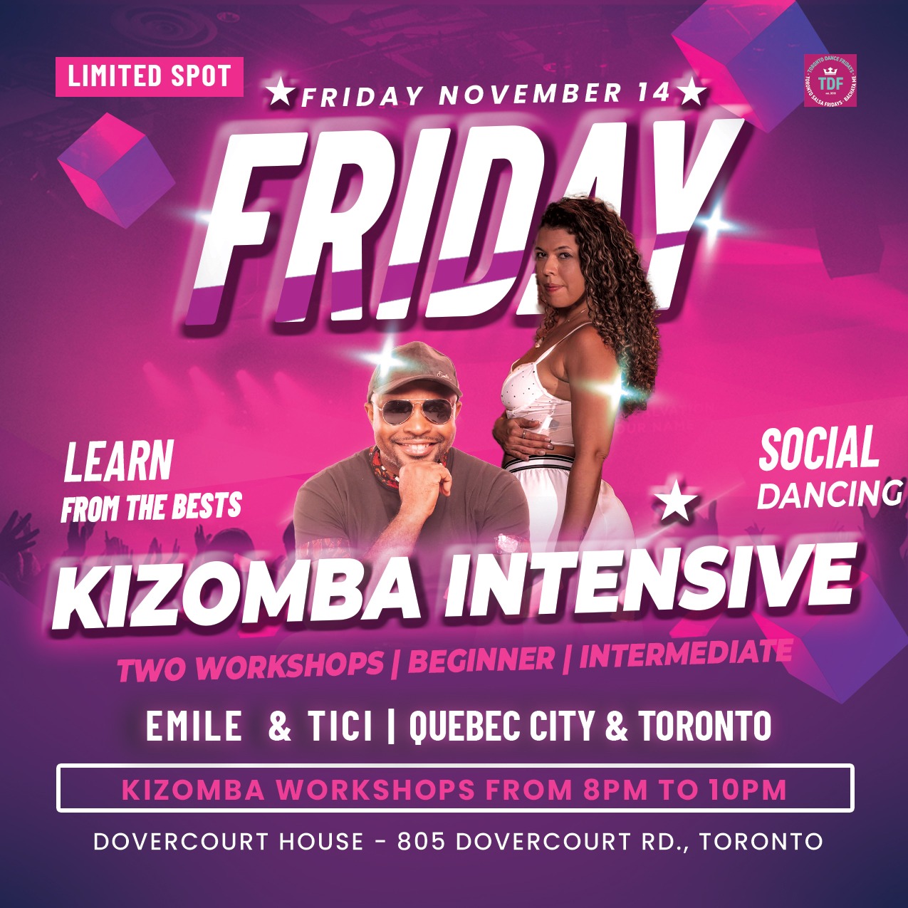 Kizomba Intensive With Guest Artist from Quebec