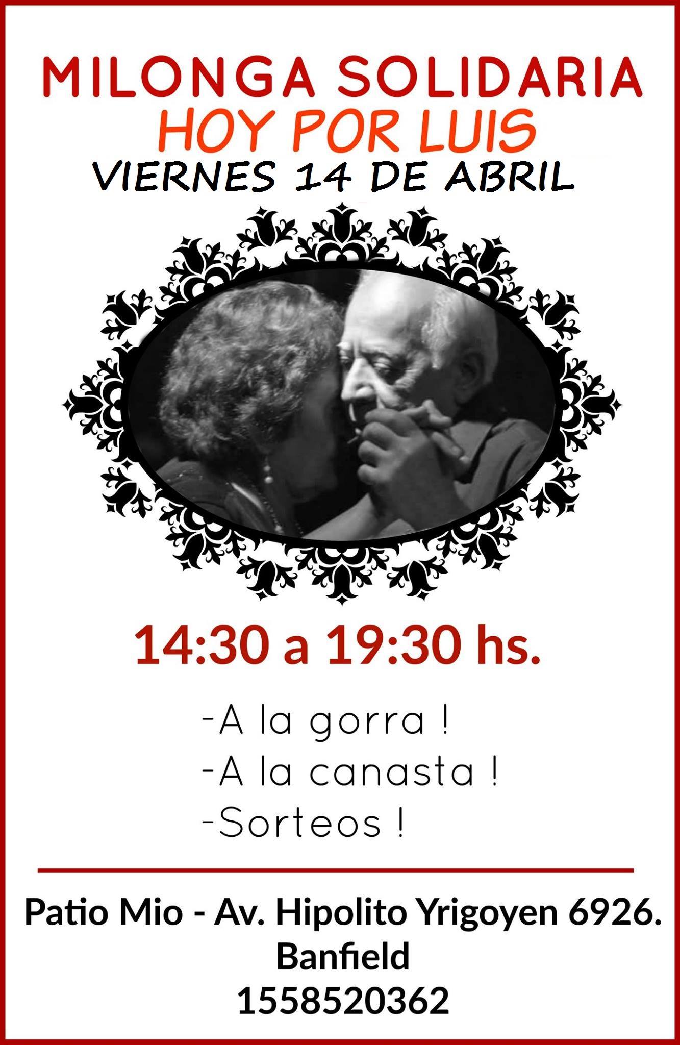 Milonga SOLIDARIA HOY POR LUIS