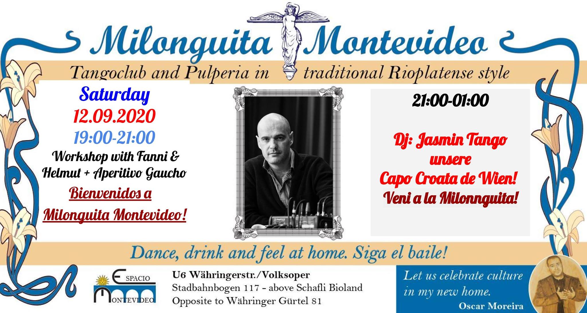 Milonguita Montevideo DJ Jasmin Tango Helmut y Fanni Class