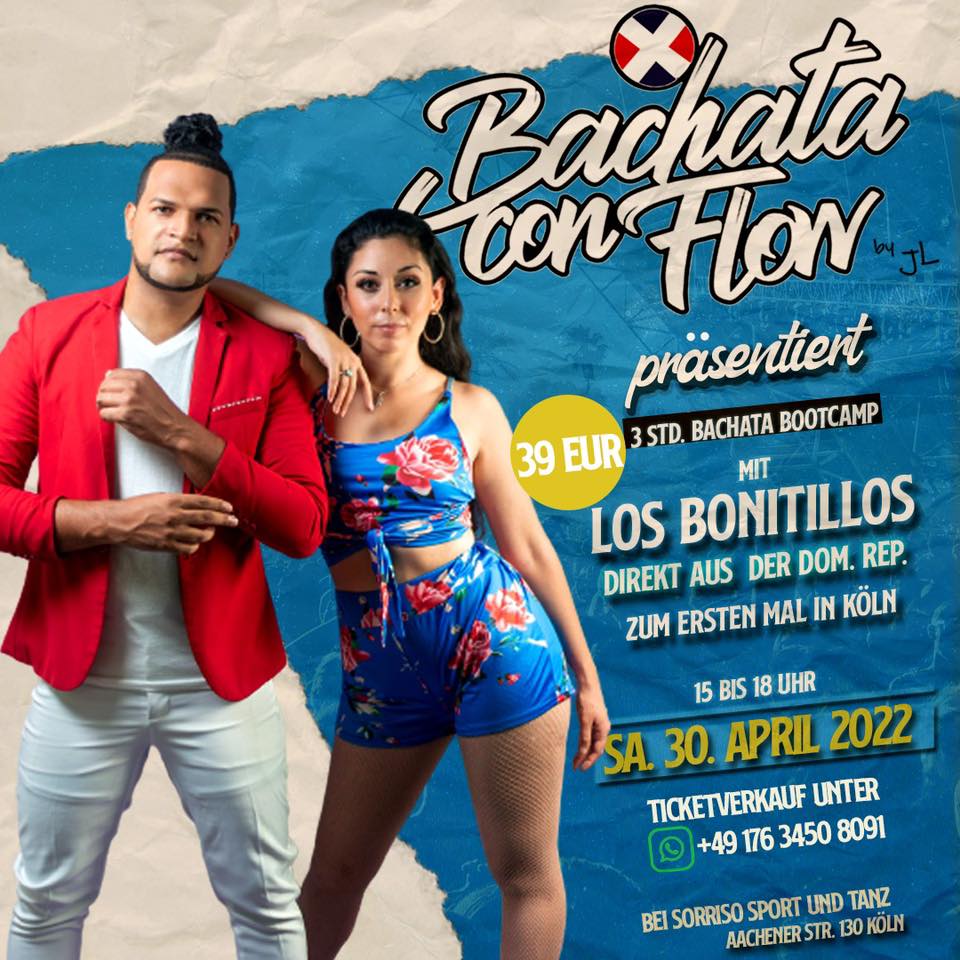 Los Bonitillos aus DR in Köln - Bachata Bootcamp