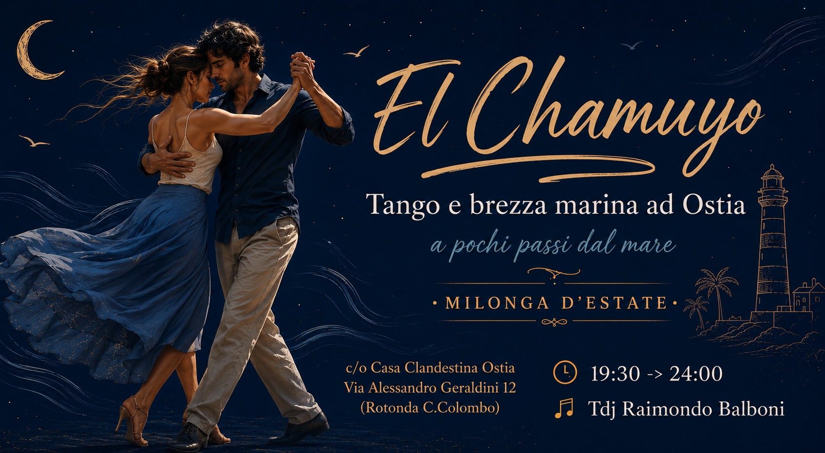 EL CHAMUYO - La milonga estiva di Ostia