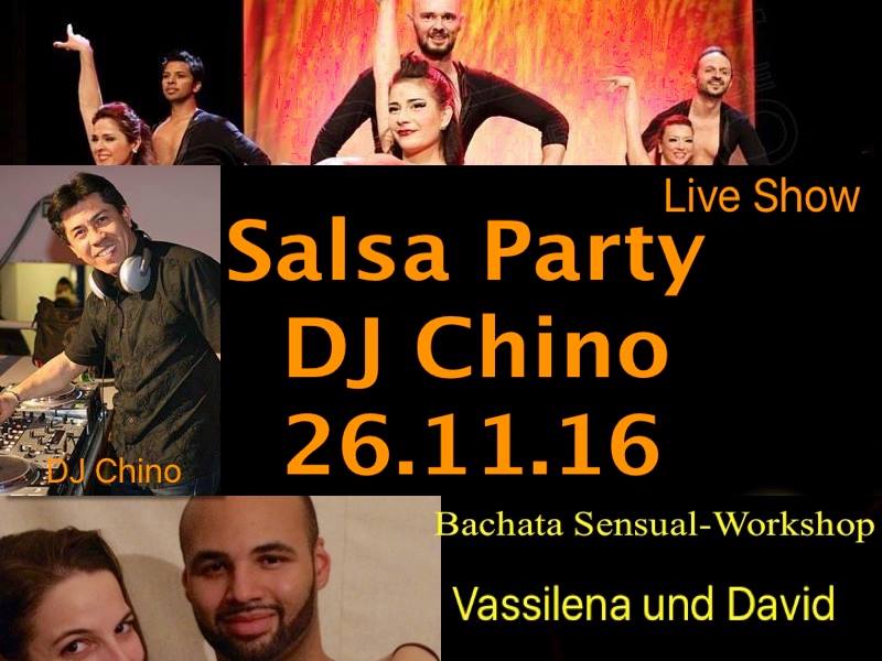 Salsa Party mit live Show DJ Chino