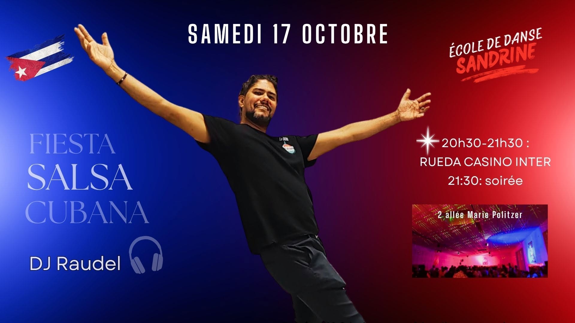 soirée SALSA CUBAINE 🇨🇺 avec DJ RAUDEL ☀️- STAGE de RUEDA niveau inter