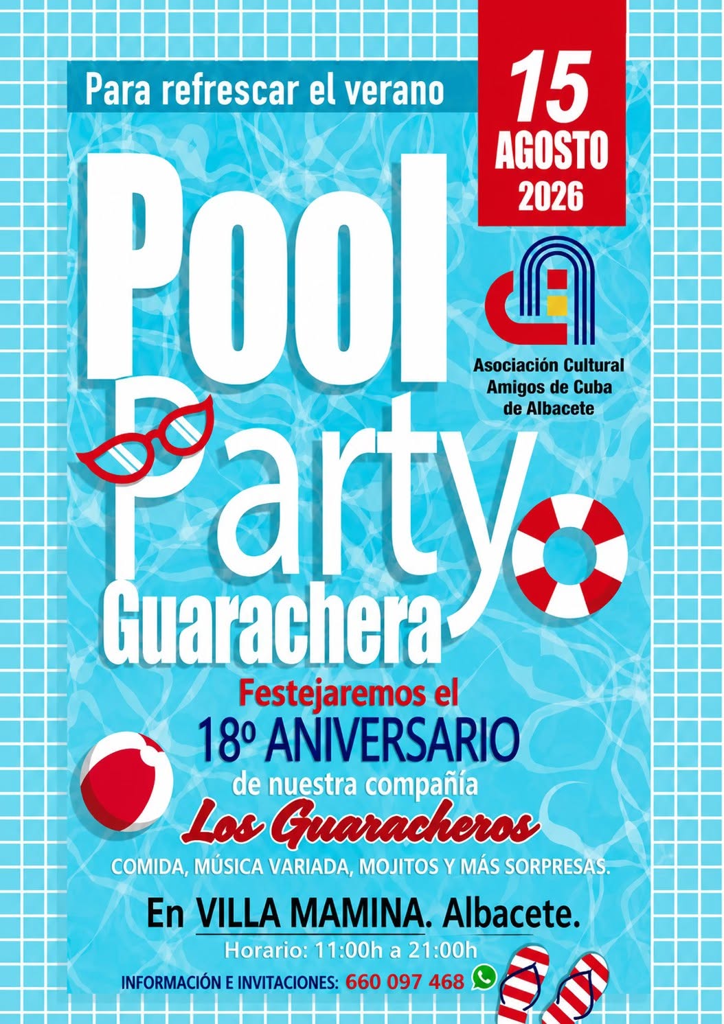 Pool Party Guarachera by Asoc. Cultural Amigos de Cuba Albacete