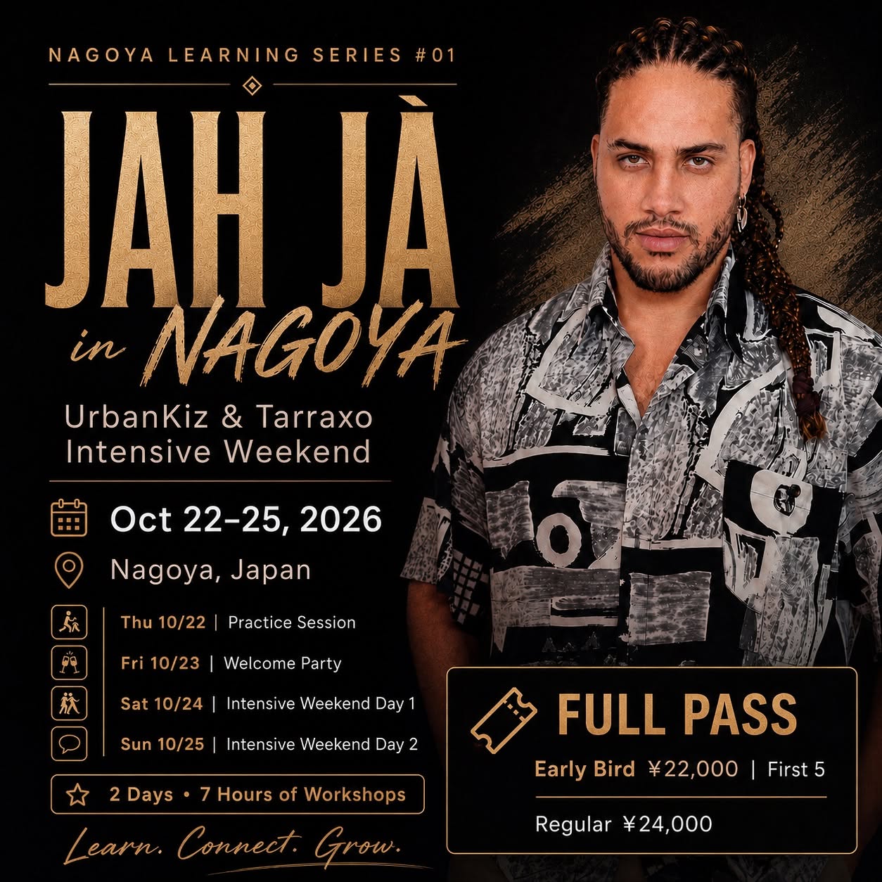 JAH JÀ in NAGOYA 2026 UrbanKiz & Tarraxo Intensive Weekend