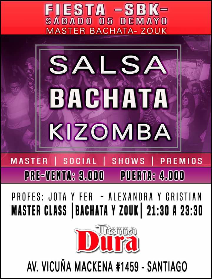 SBK + MasterClass Bachata Sensual Zouk