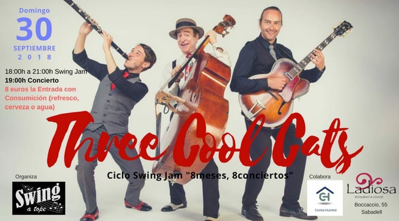 Cicle Swing JAM 1. Three Cool Cats - Diumenge 30 09 2018