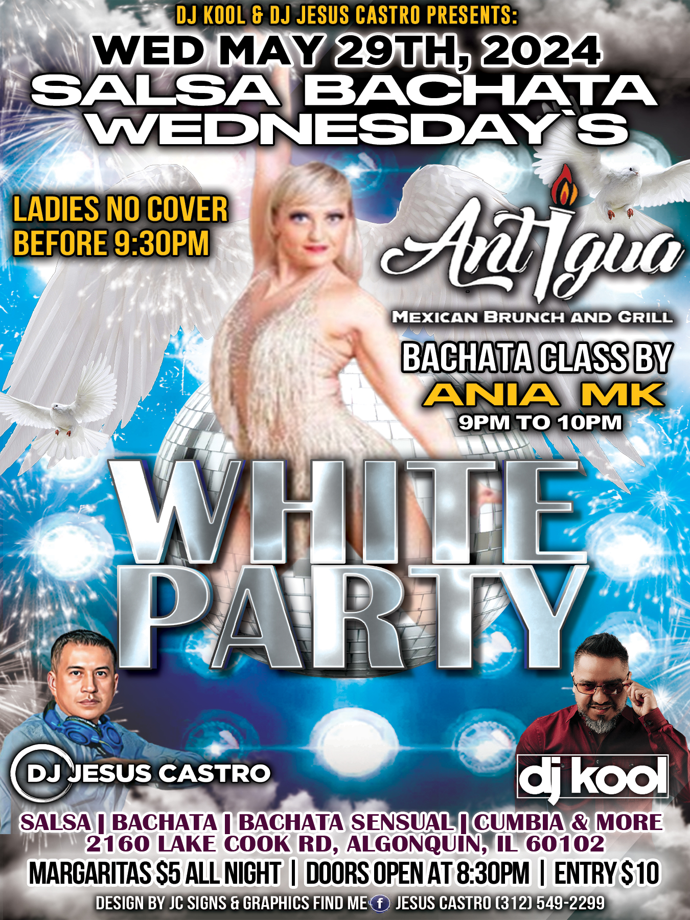 SALSA BACHATA WEDNESDAY'S WHITE PARTY