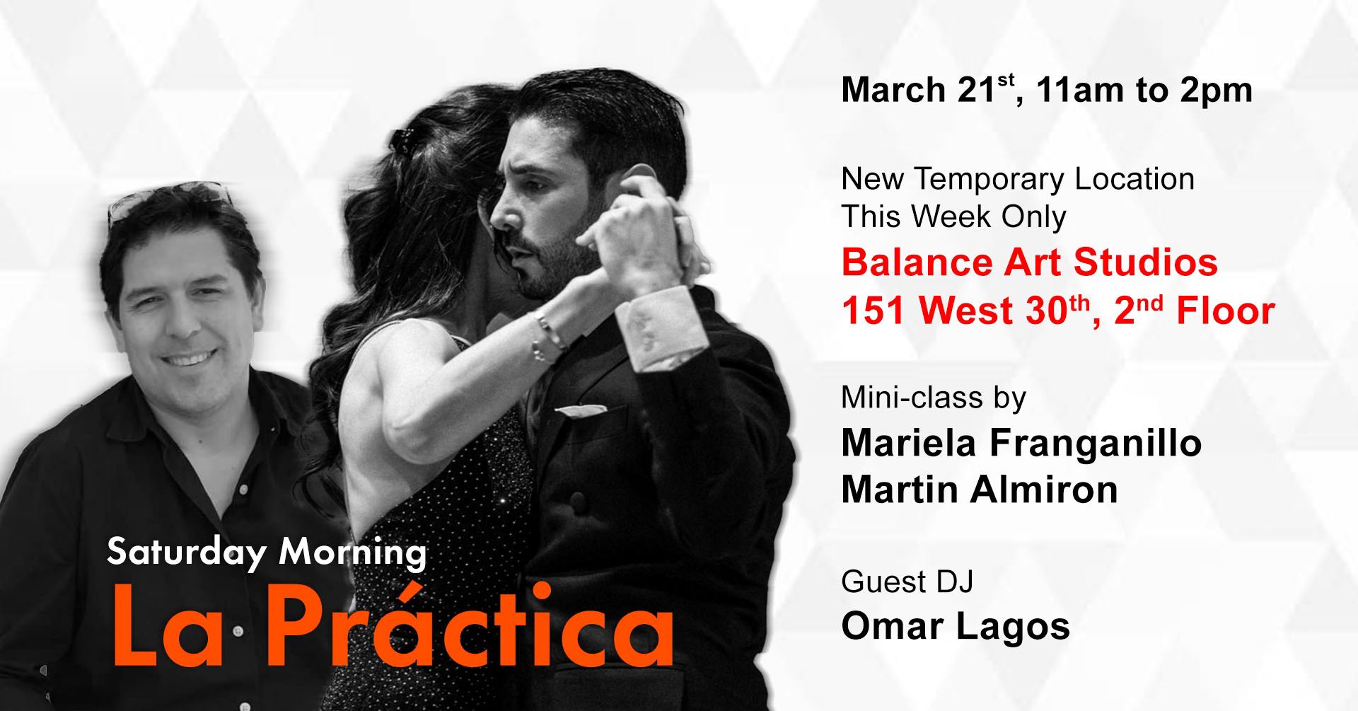 New Location at Balance Arts Center, for this week only !
