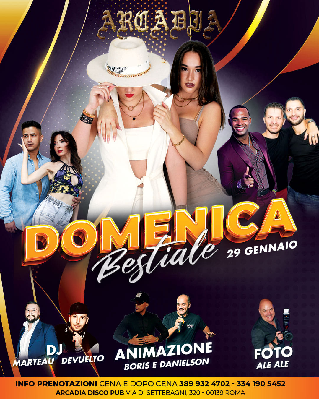 ARCADIA DISCO PUB PRESENTA EVENT STRAORDINARIO