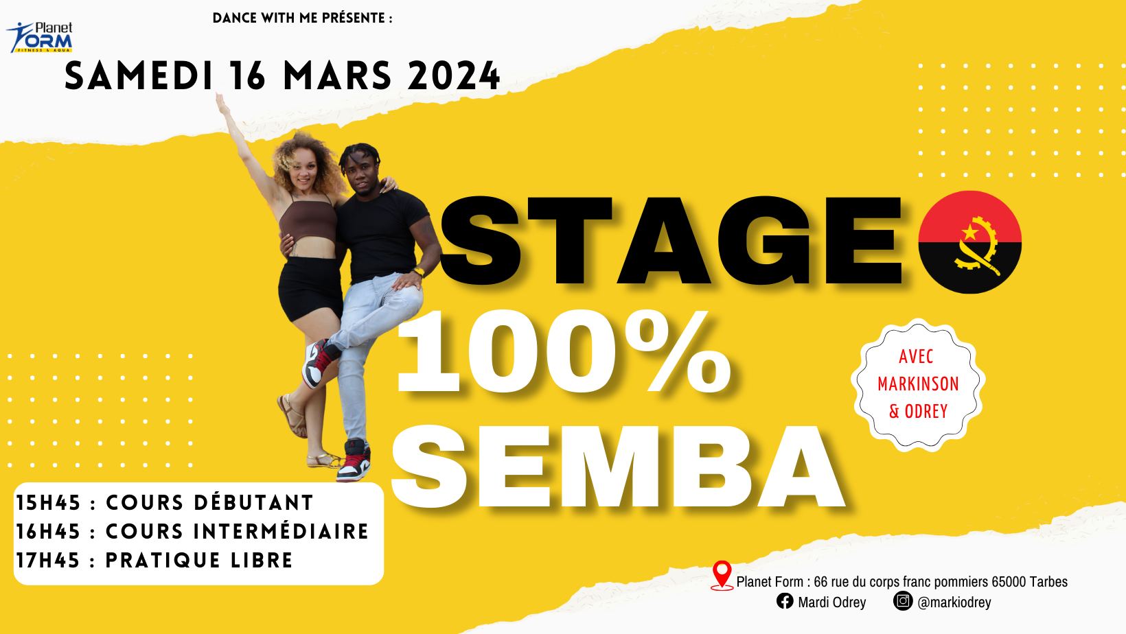 Stage 100% Semba + Pratique libre