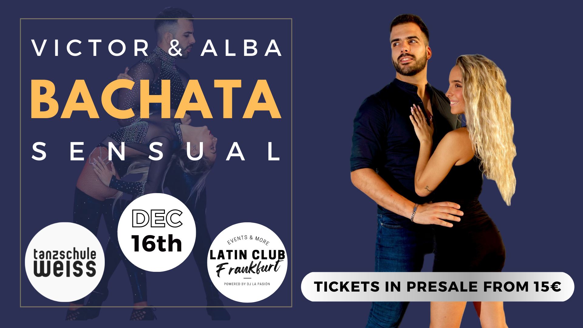 ◐ BACHATA Workshop & Party ◑ Victor & Alba (Malaga Spain)