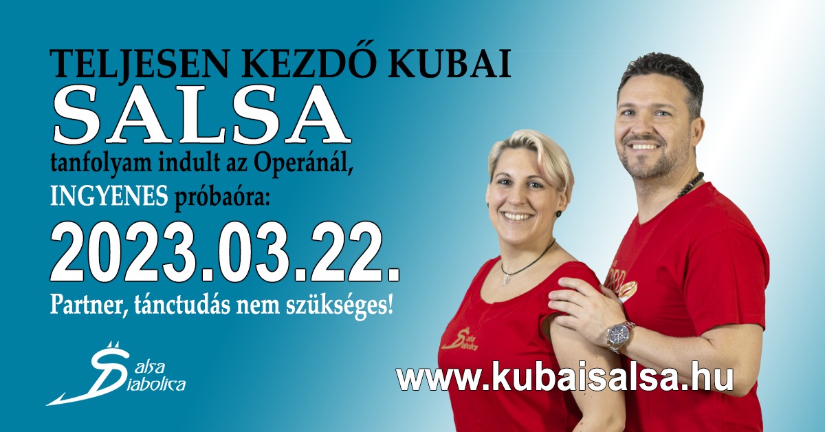 Teljesen kezdő kubai salsa tanfolyam ingyenes próbaórával az Operánál