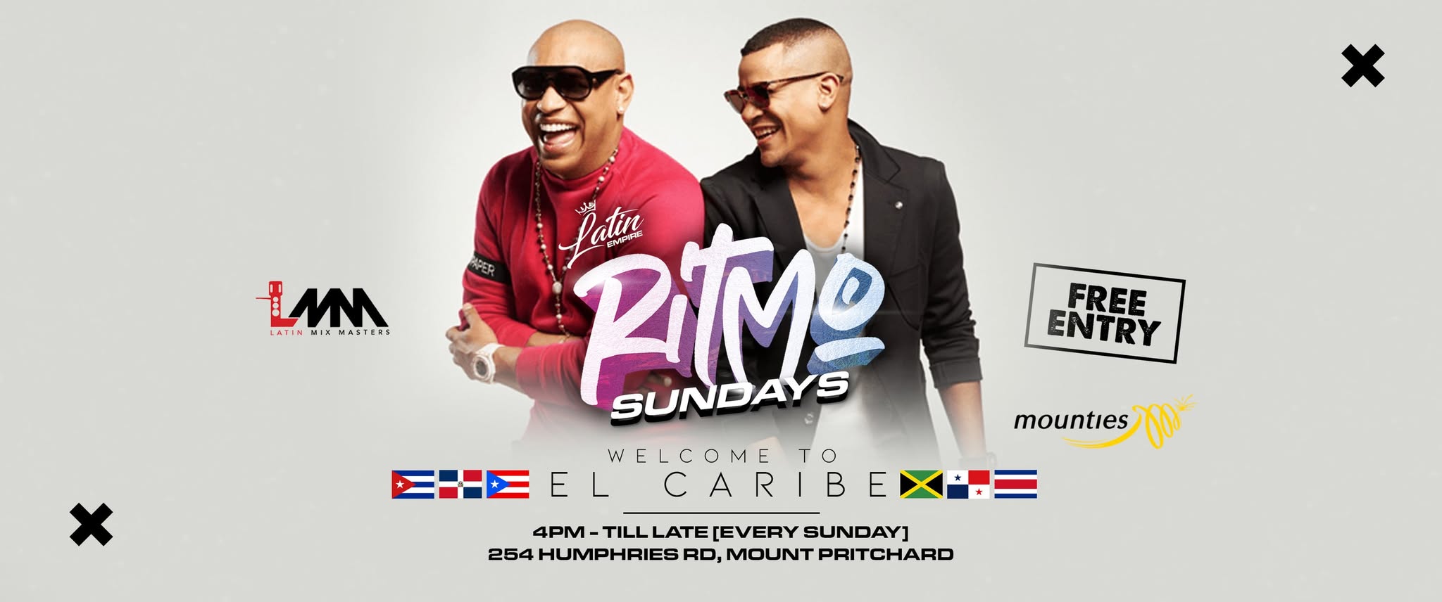 RITMO SUNDAYS @ MOUNTIES 'WELCOME TO EL CARIBE'