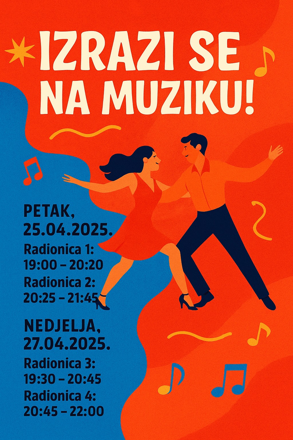 ๐ Salsa radionice Izrazi se na muziku! ๐๐บ