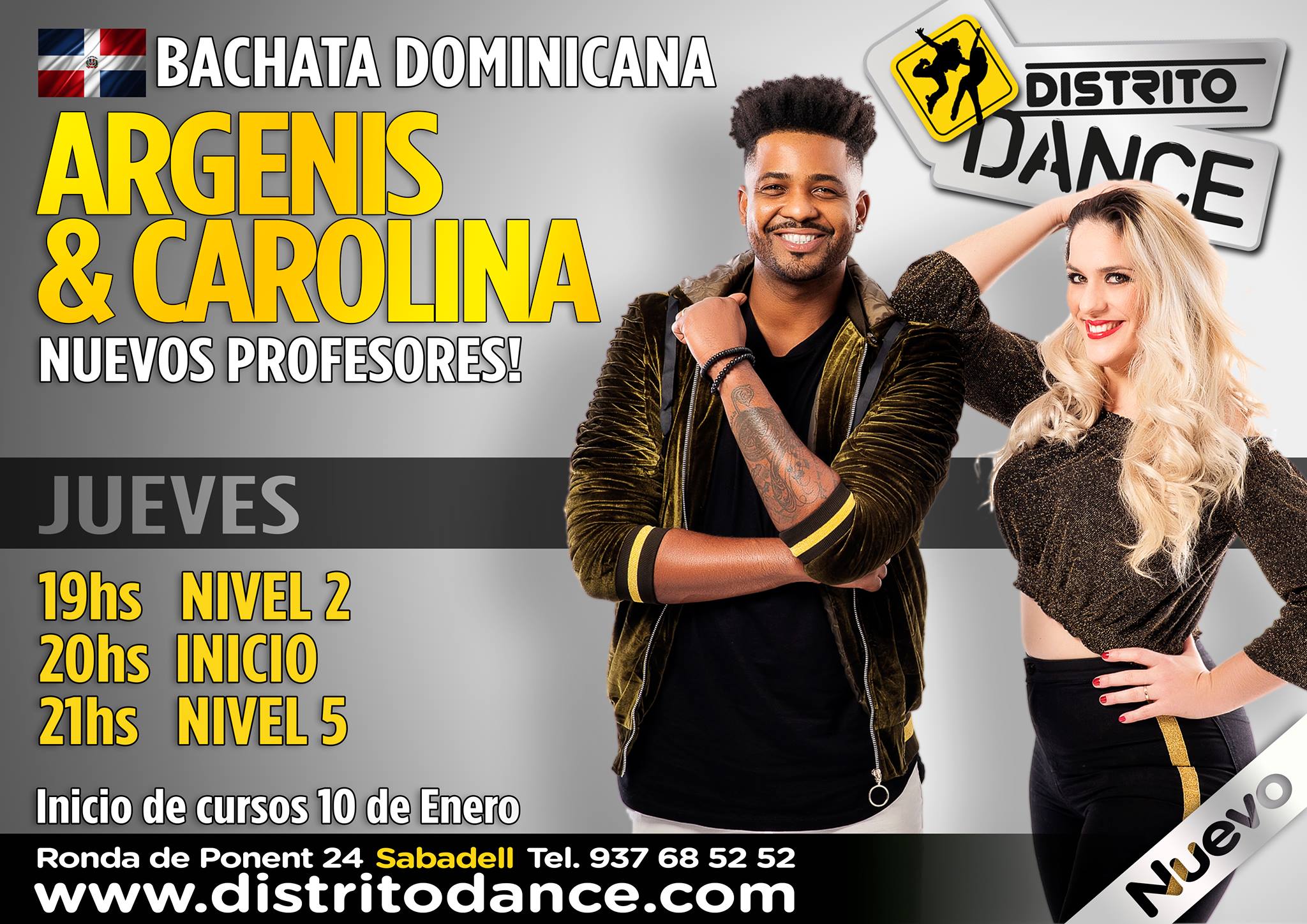Bachata Dominicana en Distrito Dance! Nuevos profesores
