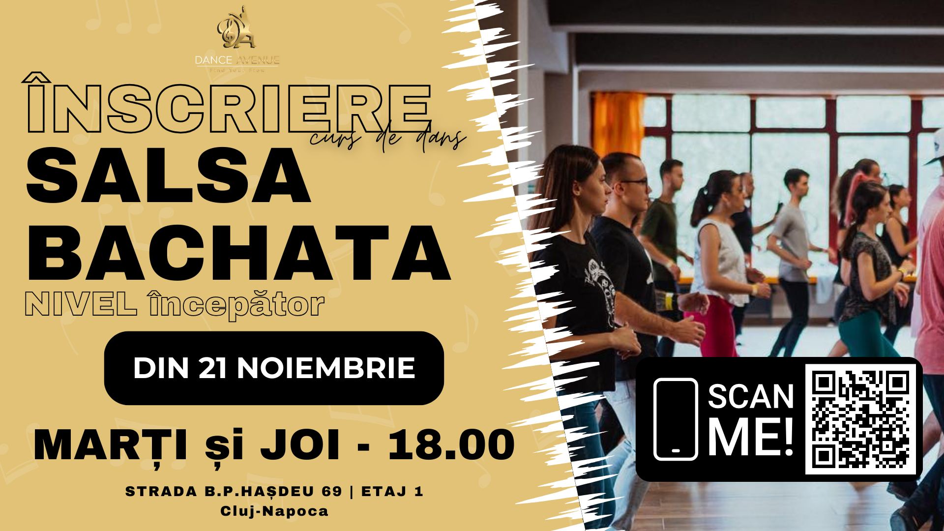 SALSA & BACHATA - NIVEL ÎNCEPĂTOR - Curs de dans Cluj-Napoca