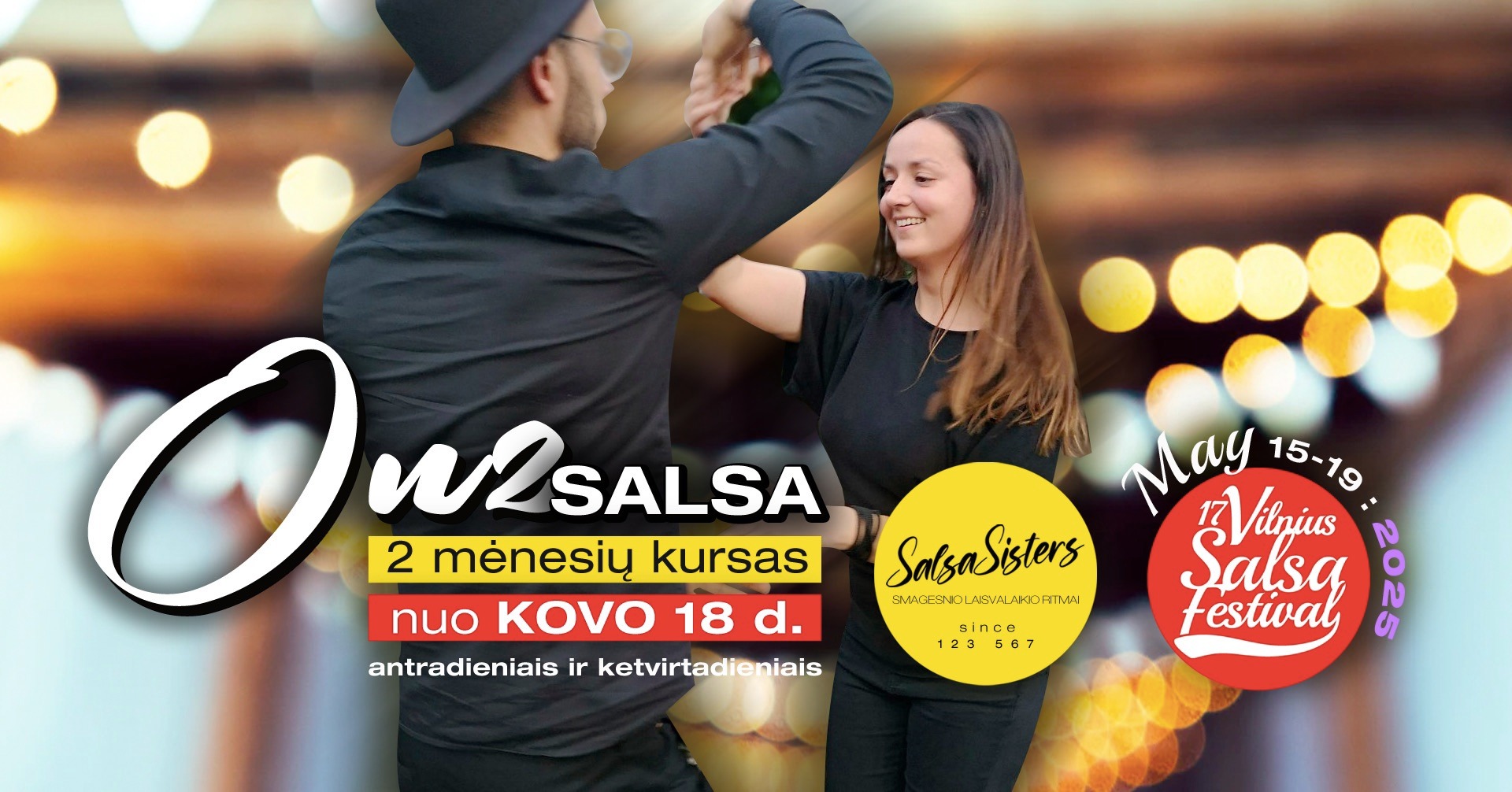 Salsa On2 kursas pasiruošk Vilniaus Salsos Festivaliui!
