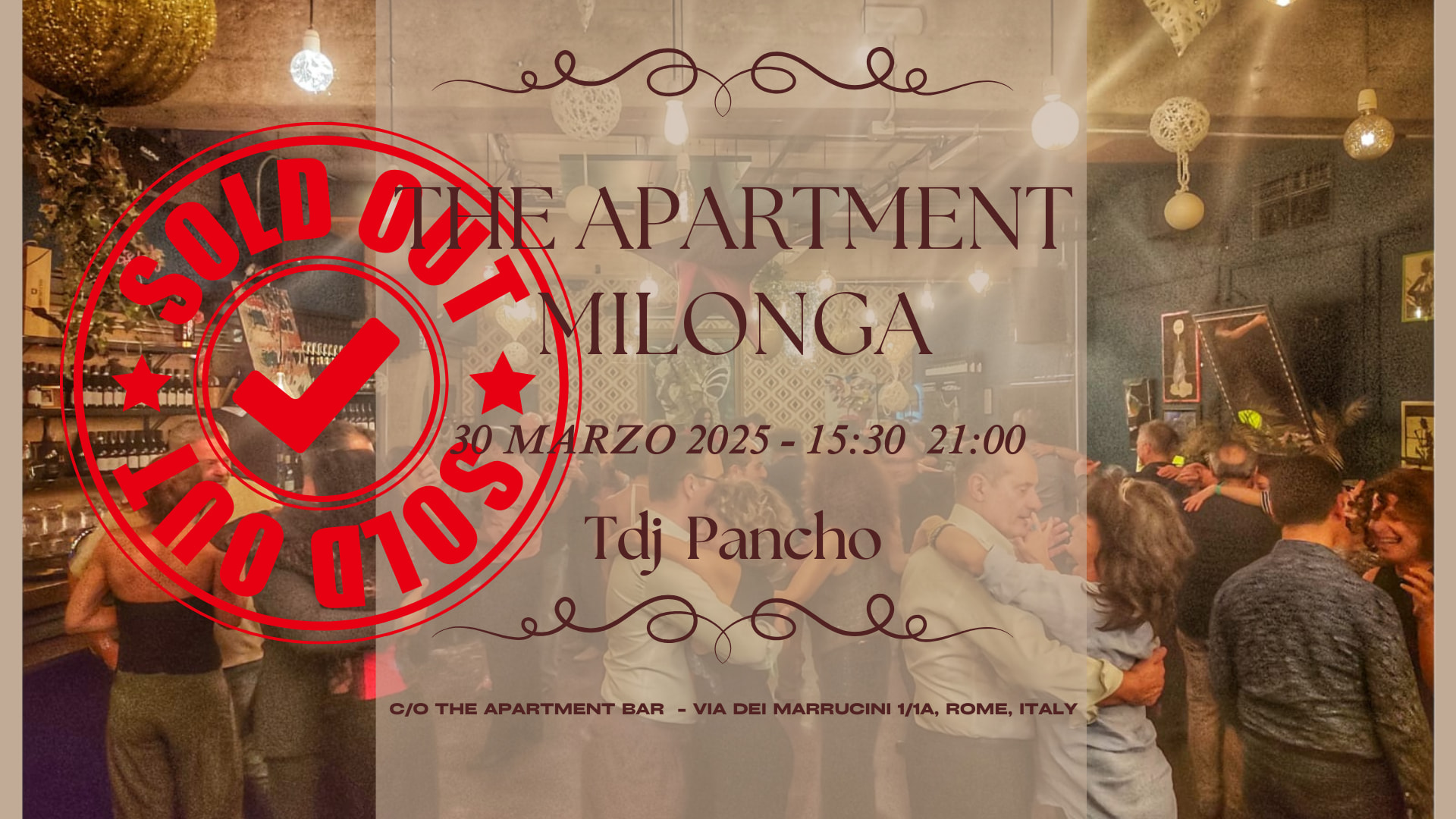 The Apartment Milonga *30.03.2025* Tdj Pancho
