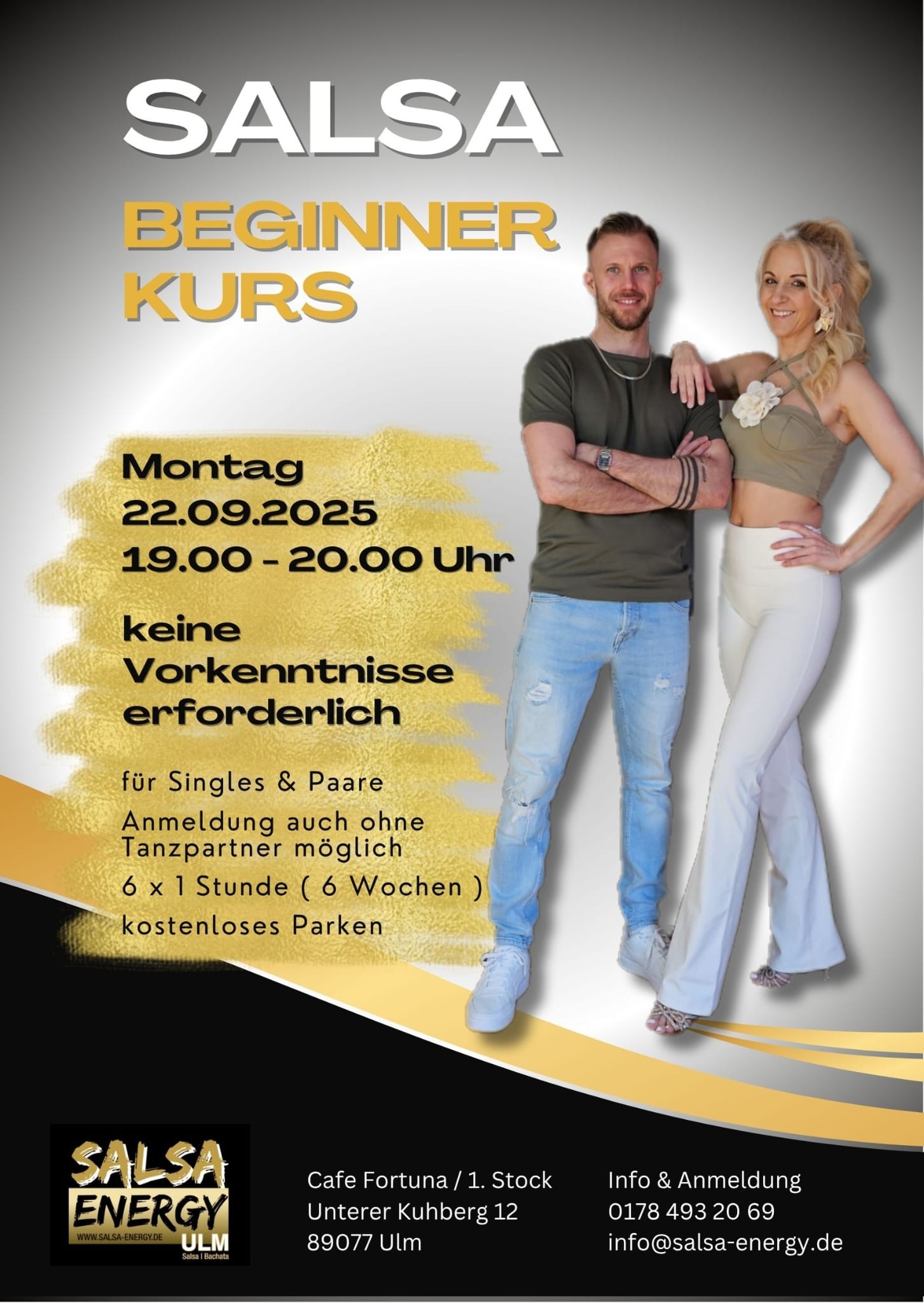 NEUER SALSA BEGINNER Kurs Ulm - mit Manu & Caro Salsa-Energy
