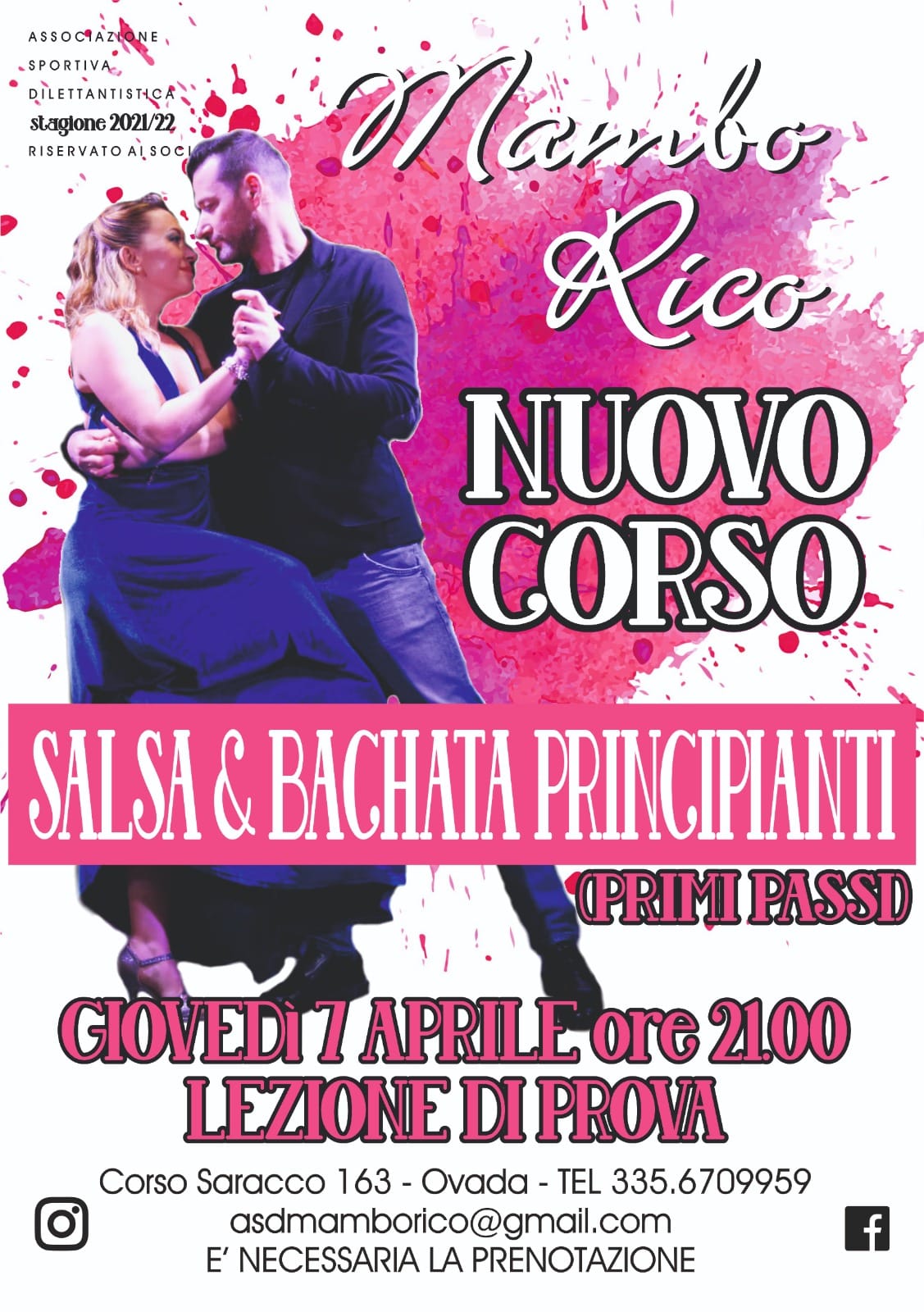 Corso di ballo Salsa e Bachata base