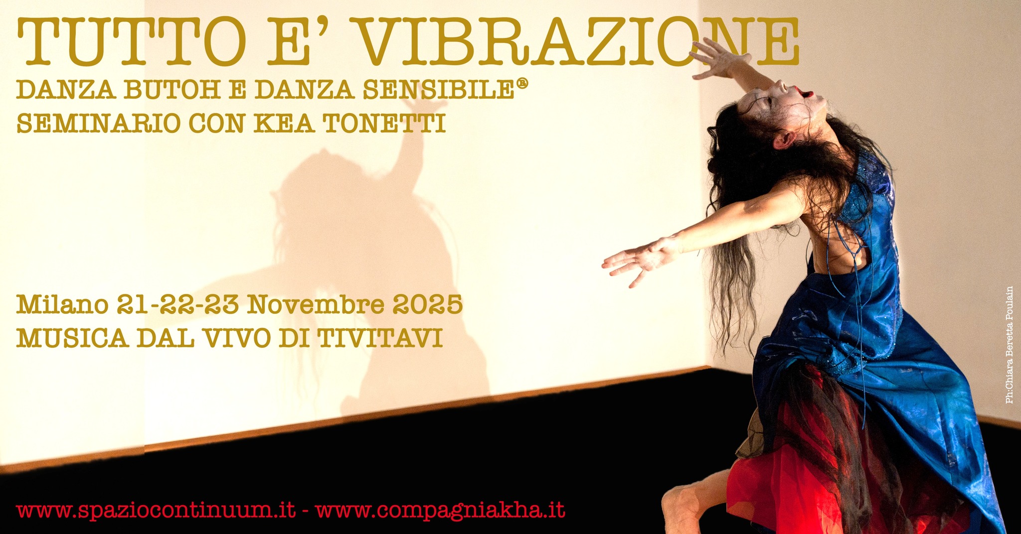 Everything is Vibration, Butoh Dance and Sensitive Dance® workshop with live music