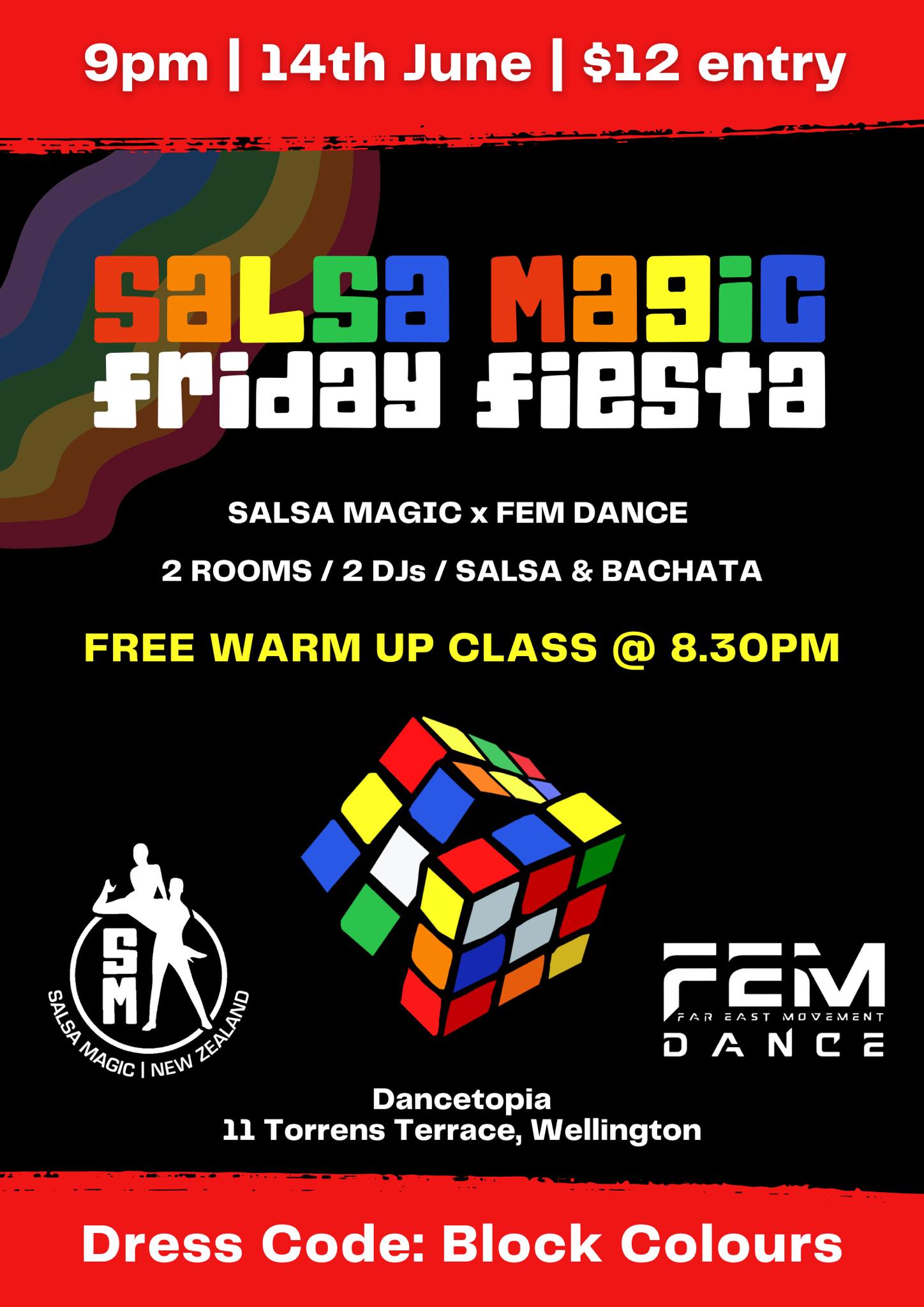 Salsa Magic & FEM's Friday Fiesta - the Rubix Cube edition