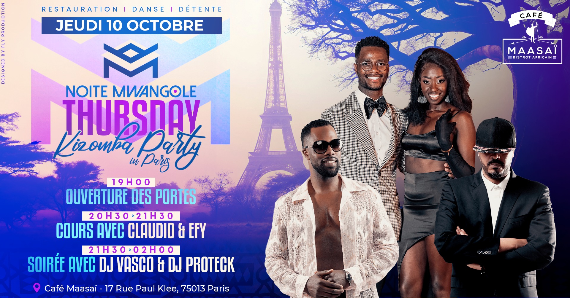 NOITE MWANGOLÉ Jeudi 10 Octobre Thursday Kizomba Party in Paris
