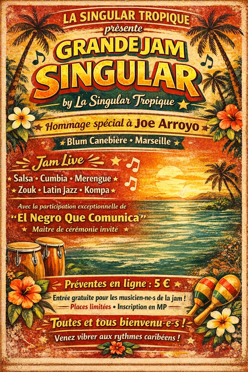JAM SINGULAR #3 SALSA CUMBIA MERENGUE LATÍN JAZZ ZOUKOMPA