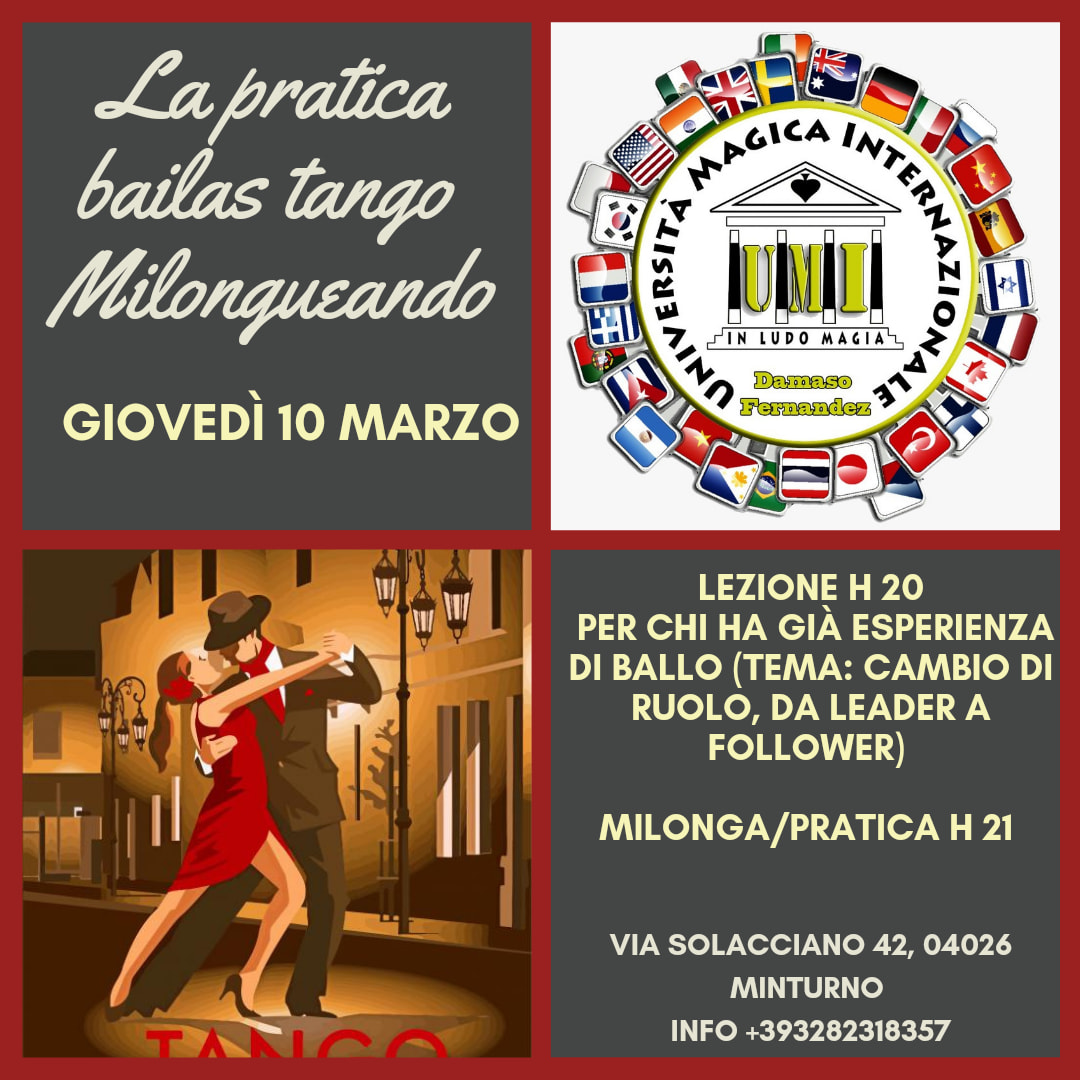 La pratica Bailas Tango Milongueando