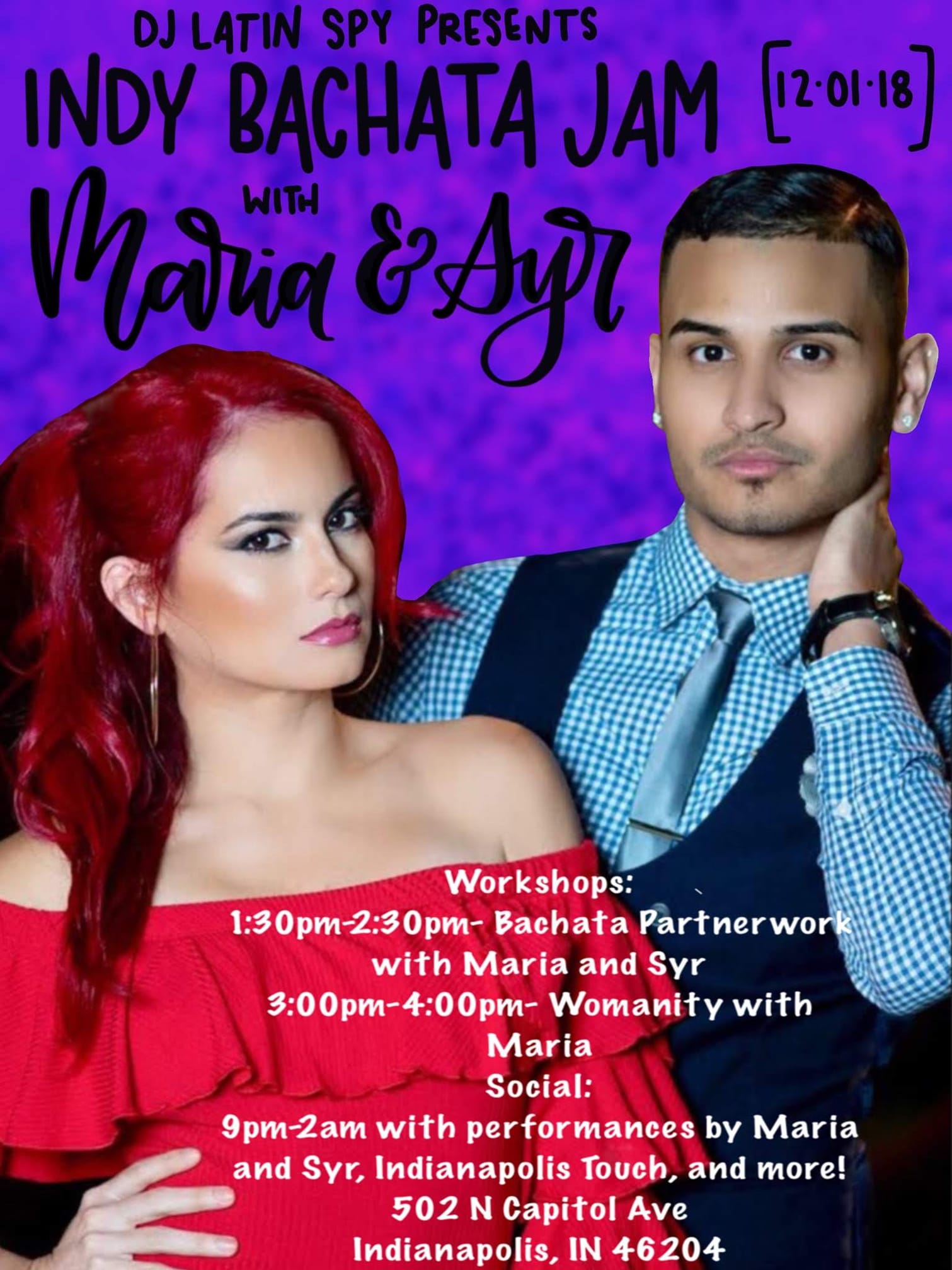Indy Bachata Jam with Maria and Syr