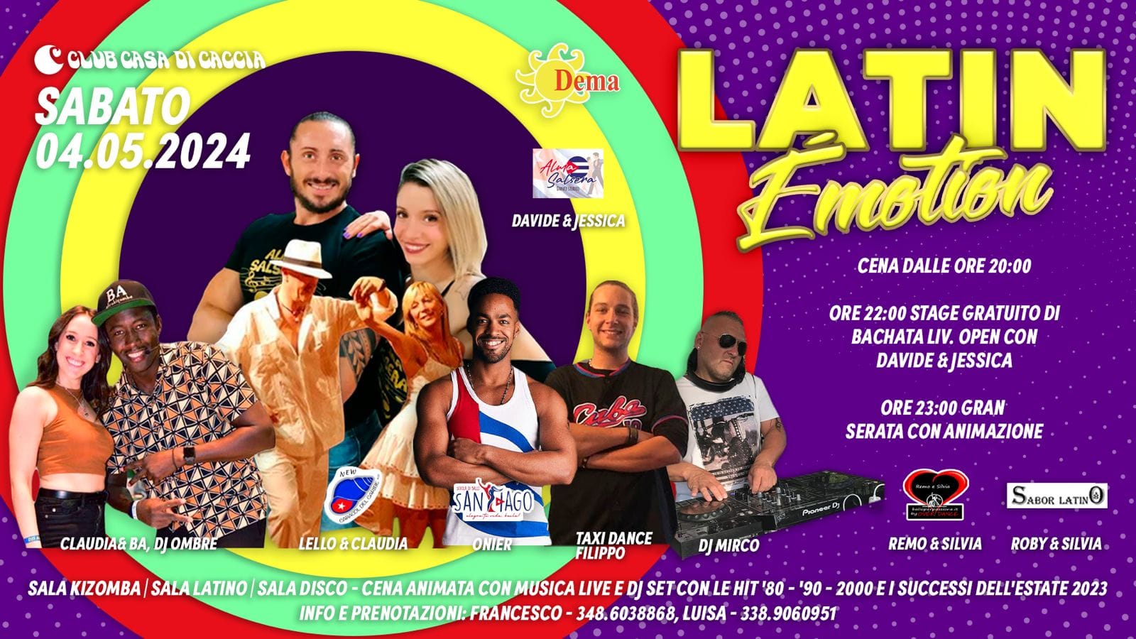 LATIN ÈMOTION SABATO 4 MAGGIO 2024