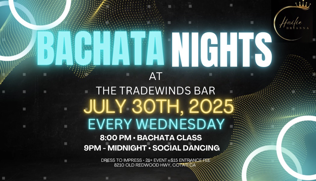 BACHATA NIGHT @ TRADEWINDS BAR!