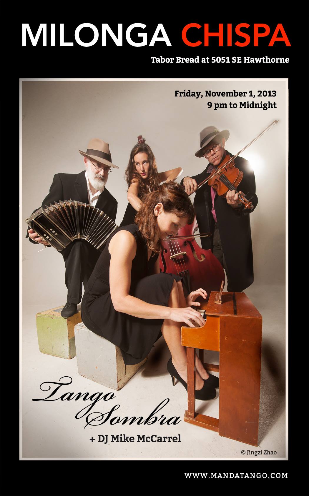 Live Music by Tango Sombra at the Milonga Chispa
