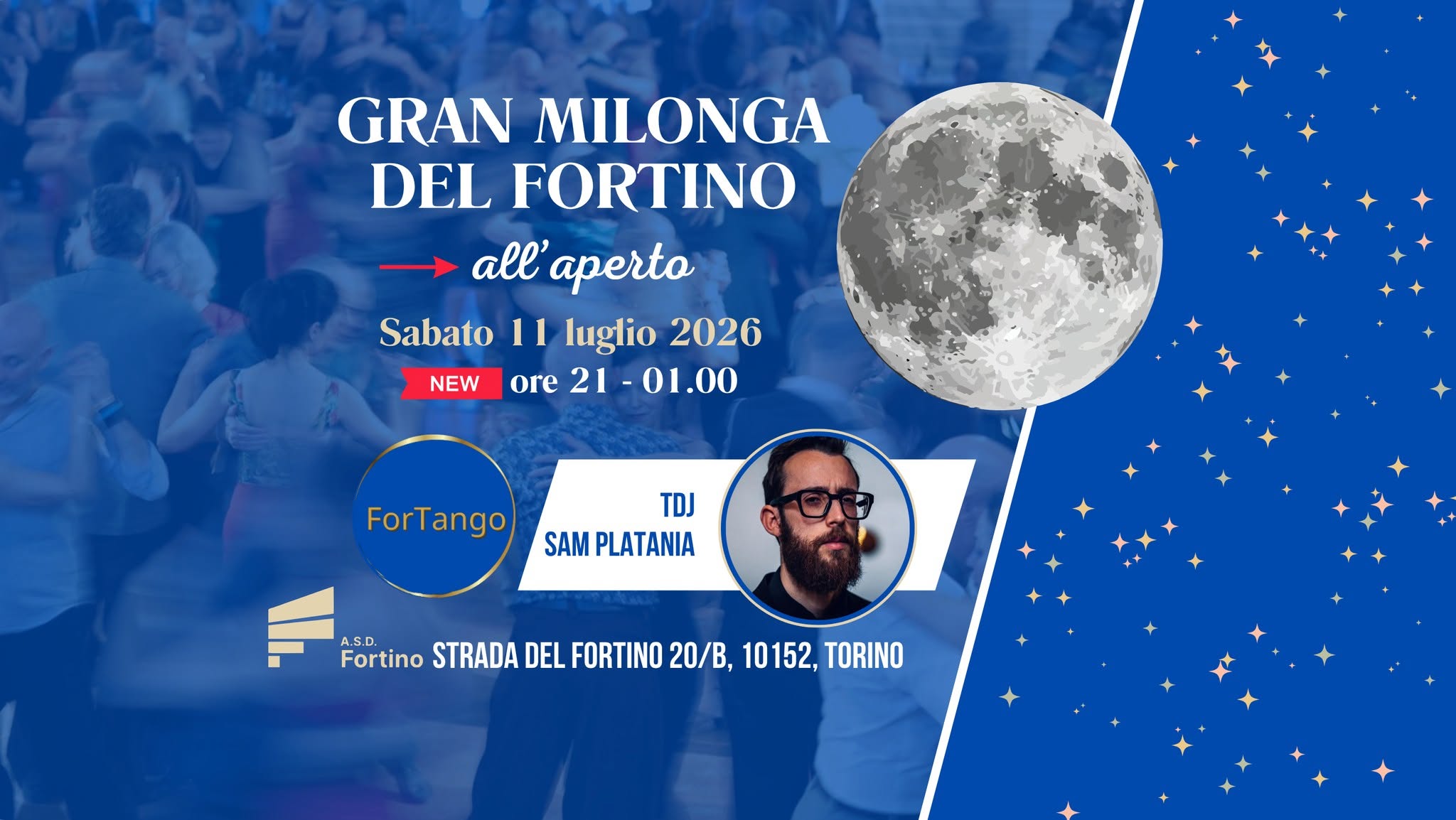 Gran Milonga Del Fortino all'aperto, Tdj Sam Platania