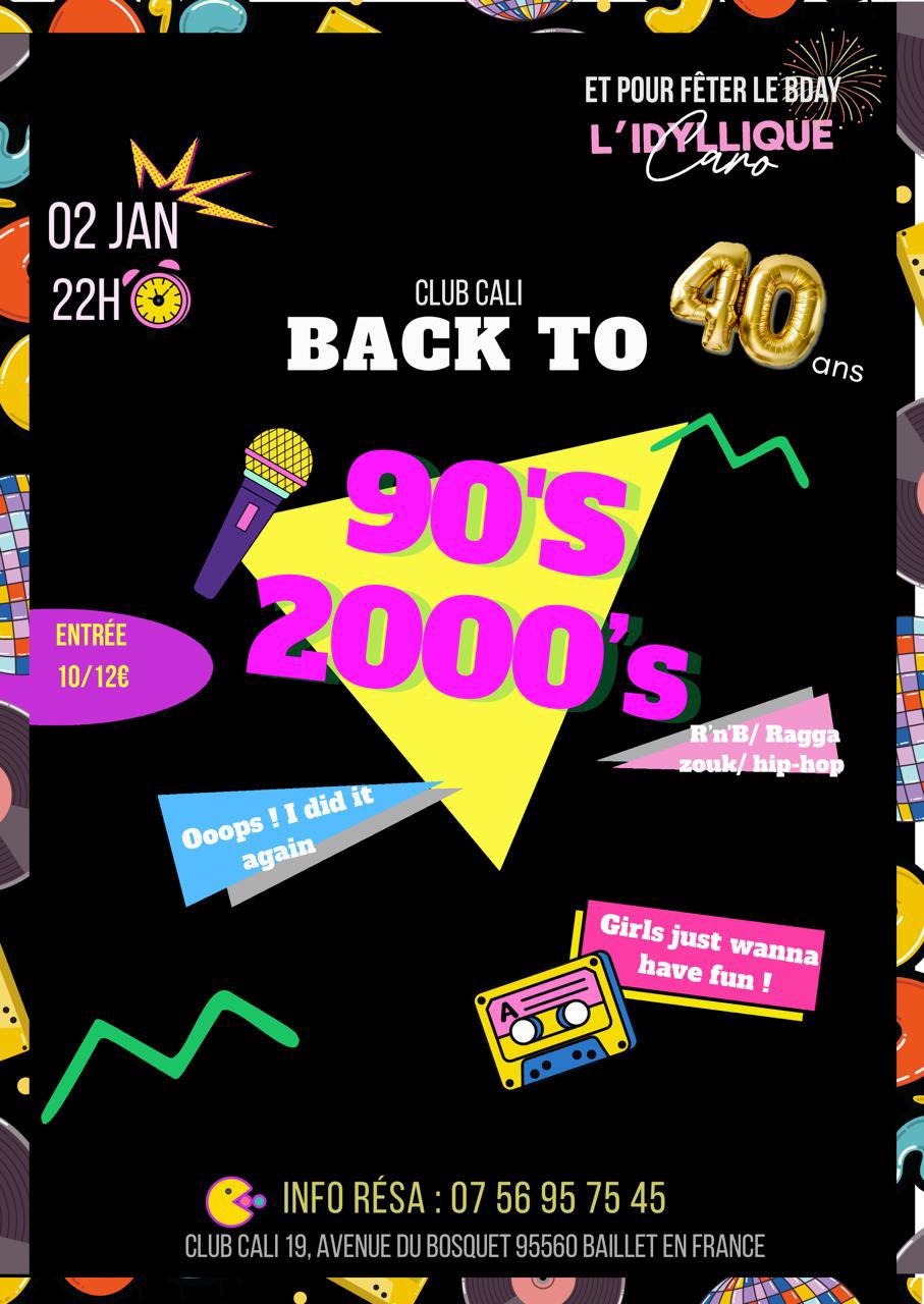 Soirée généraliste avec animations 90 2000