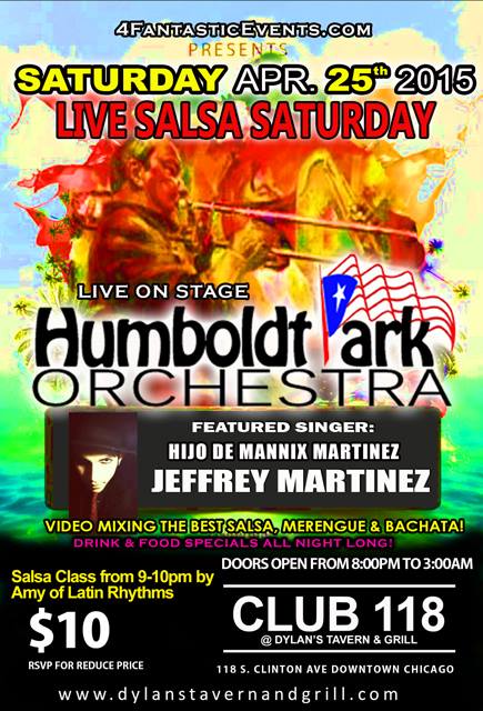 Live Salsa Saturday @ Club 118 - Humboldt Park Orchestra ft. Jeffrey Martinez