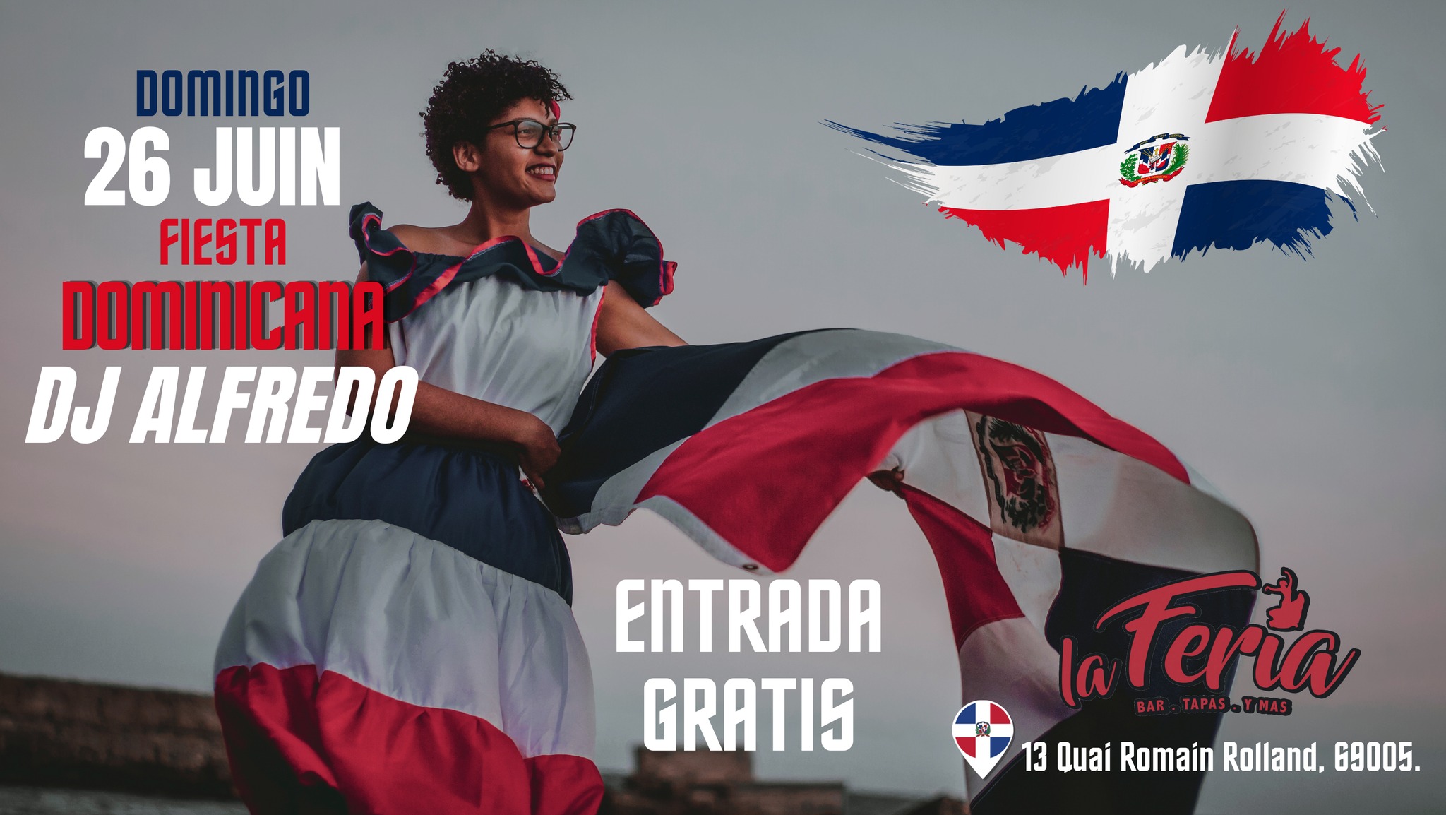 Fiesta Dominicana Soirée Dominicaine Dj Alfredo La Feria Lyon Entrée gratuite