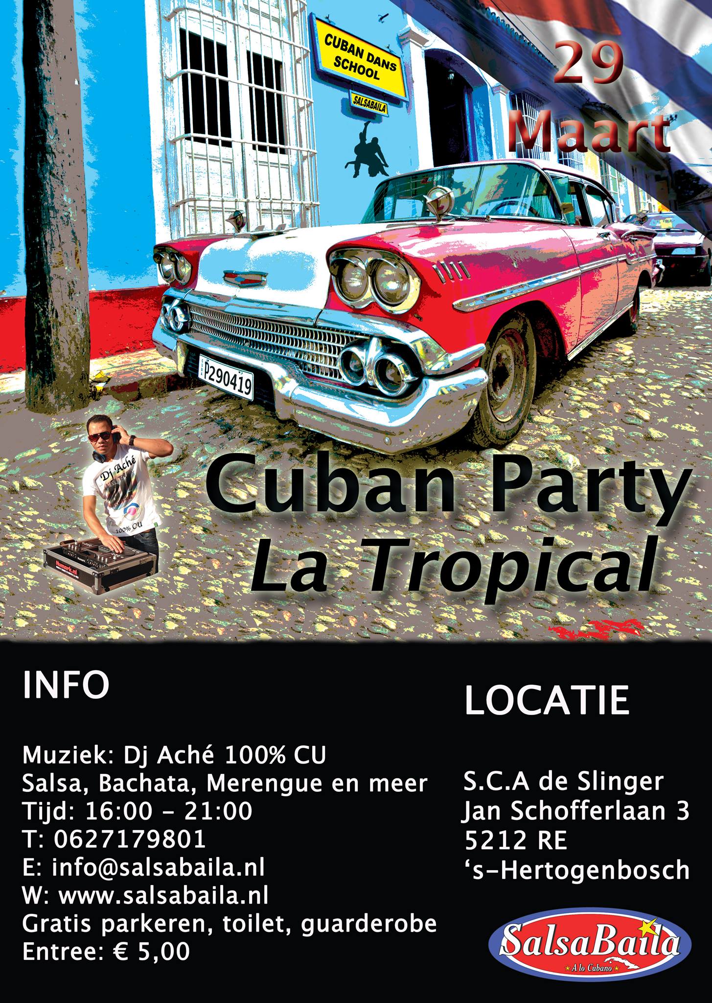 Cuban Party La Tropical 29 maart 2015