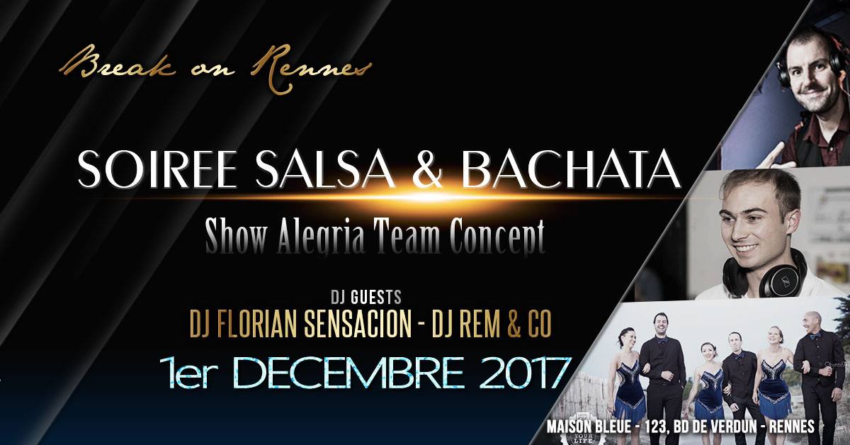 Soirée Guests Salsa & Bachata le 1er décembre à Rennes!