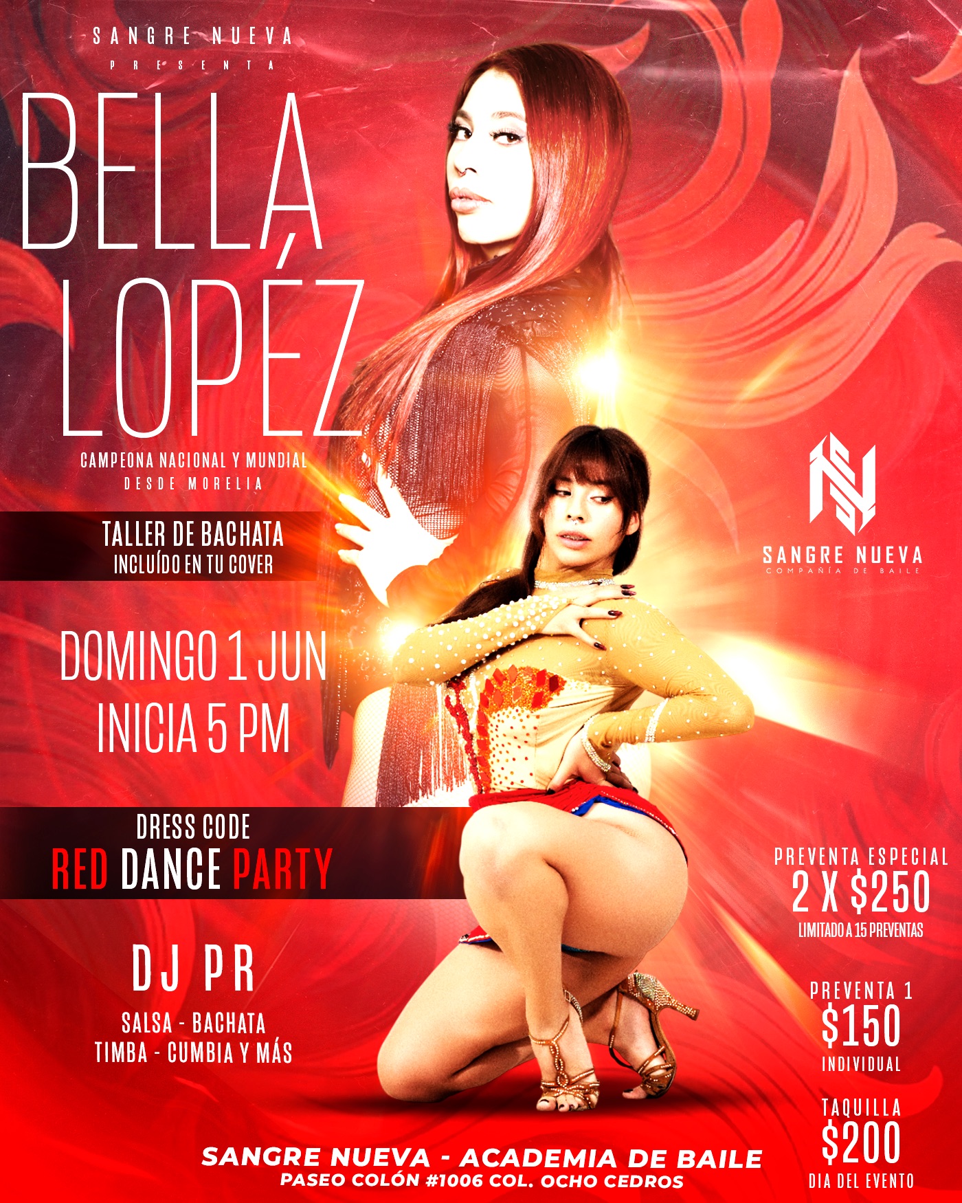 SN SALSA SOCIAL RED DANCE PARTY♥️🔥