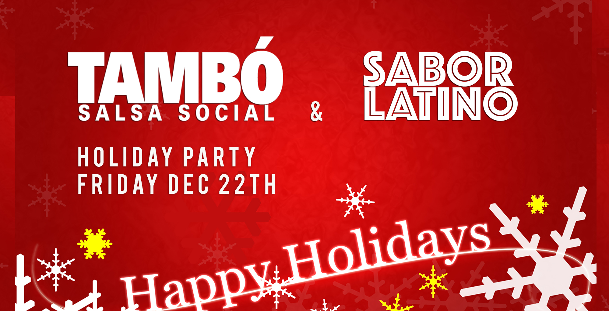 Tambo Social, Salsa Holiday Party, 12 22