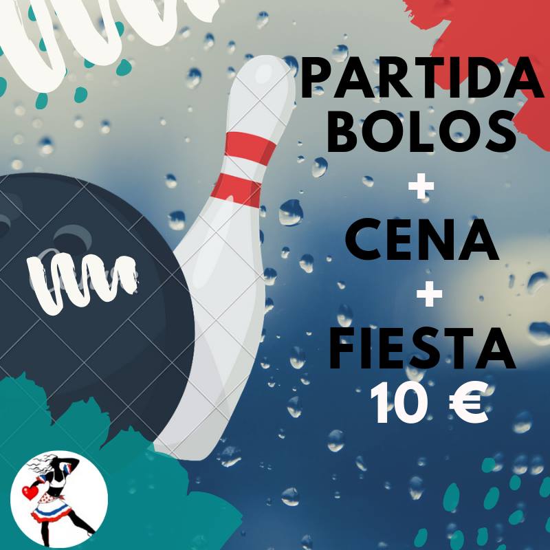 Bolera Durango cena partida bolos Fiesta 10 €