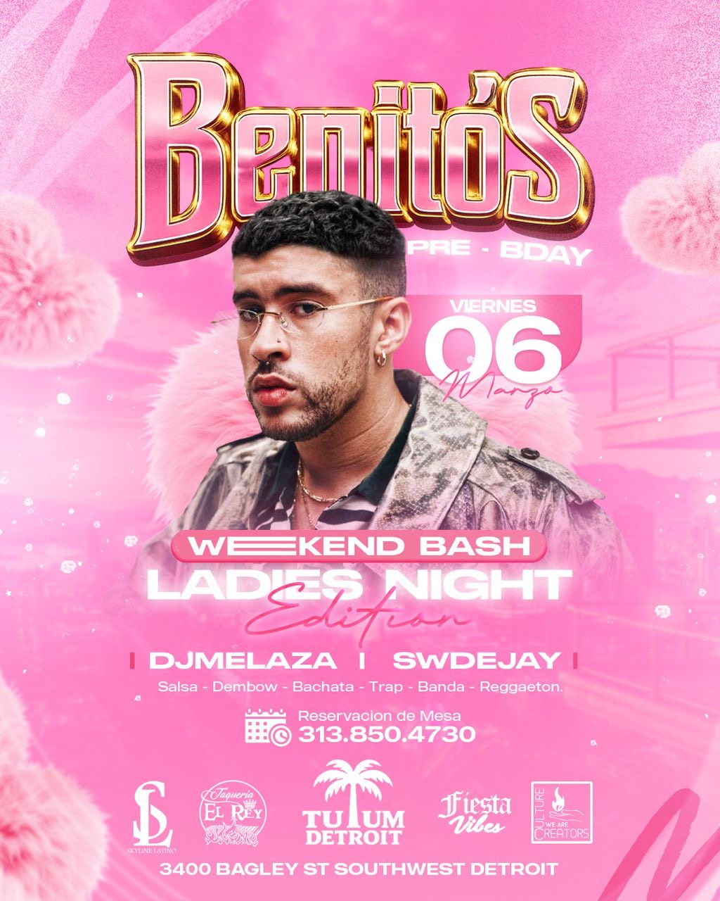 Benito's Bday Bash "BadBunny" - Ladies Night Edition" SALSA BACHATA CUMBIAS REGGAETON +