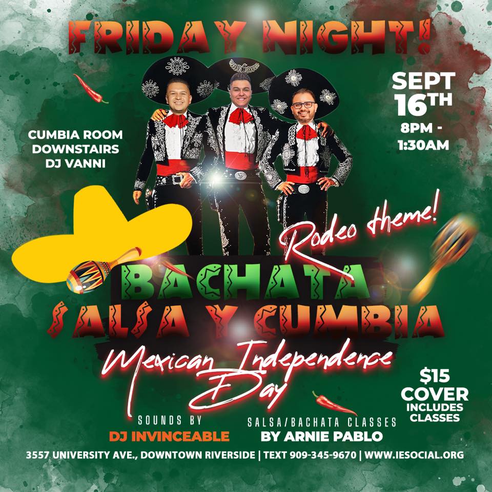 Mexican Independence Day FRIDAY at the Concert Lounge