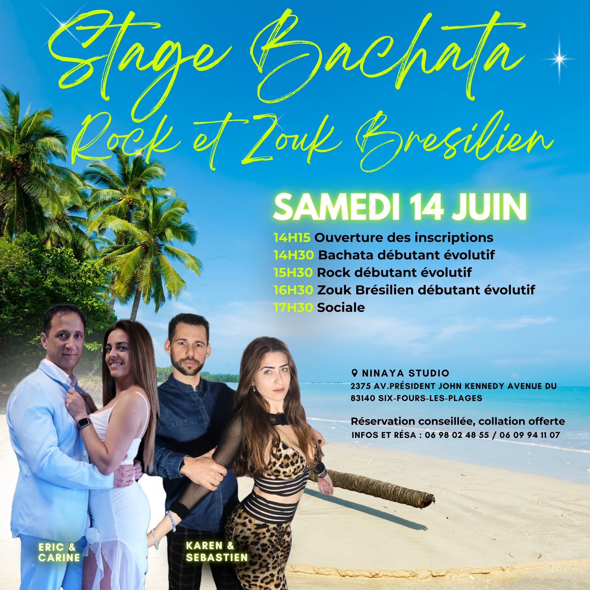 Stage Bachata & Rock & Zouk Bresilien