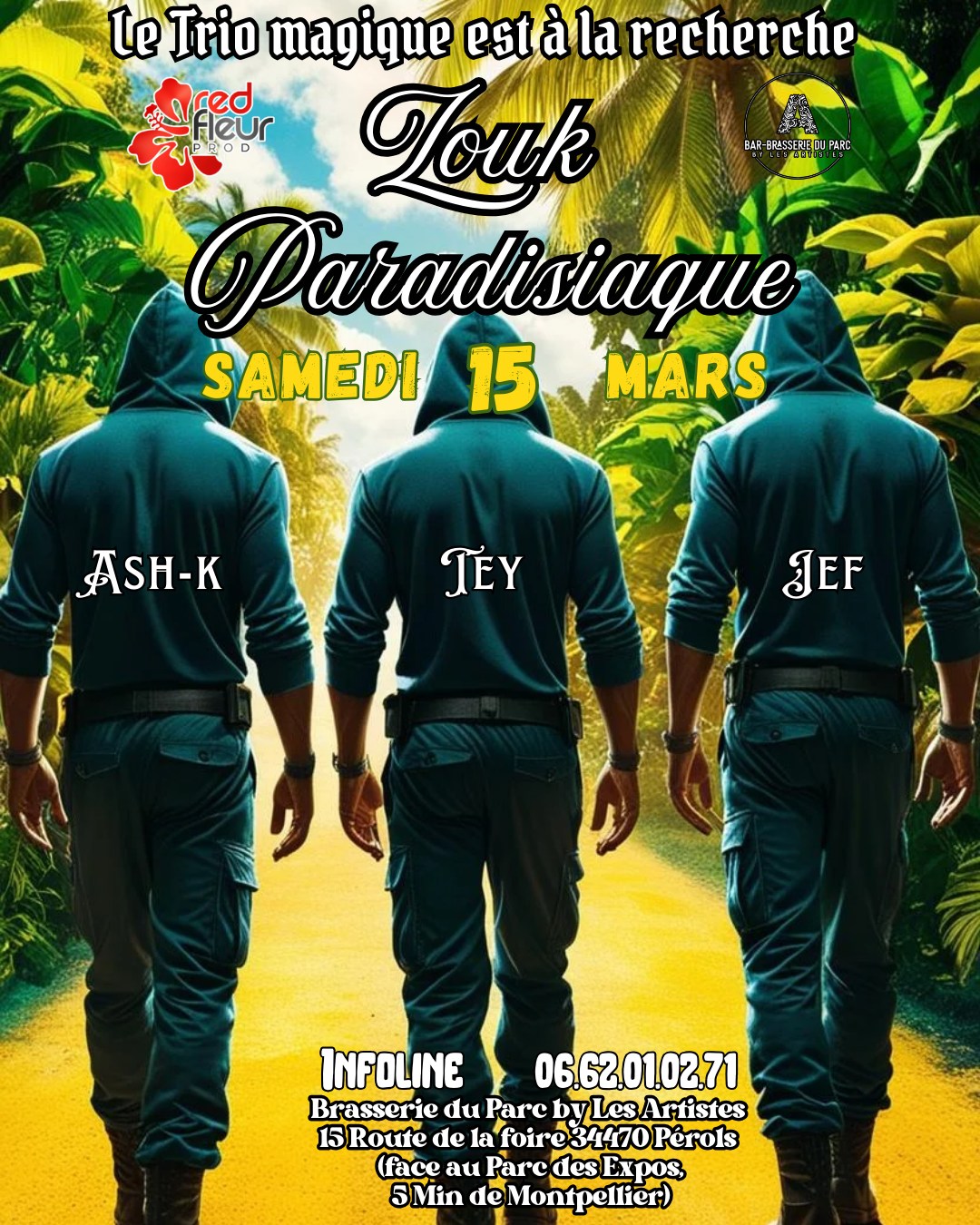 ZOUK PARADISIAQUE 🏝 ASH-K ⭐️ TEY ⭐️ JEF ⭐️