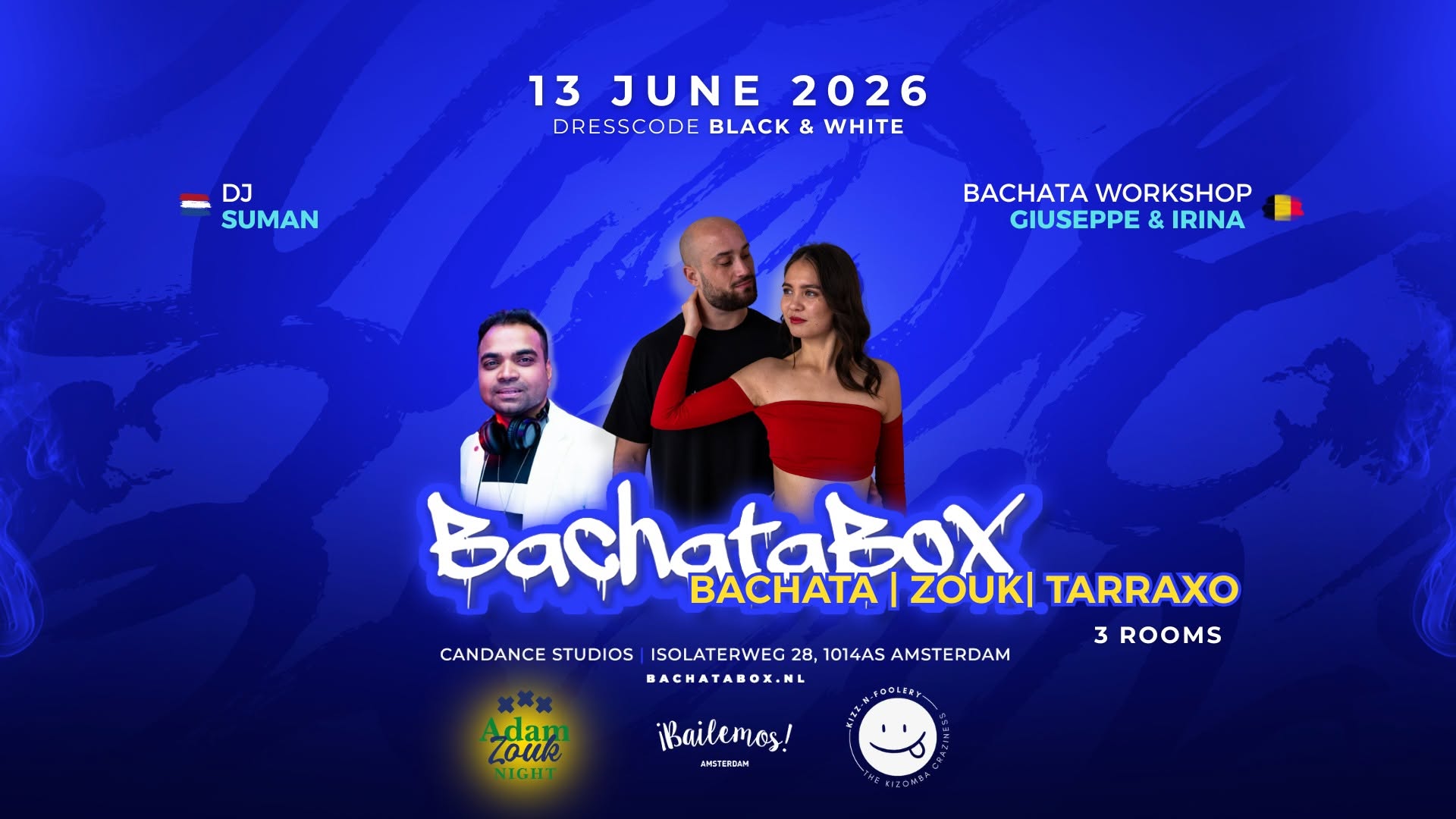 BachataBox June - 3 AREAS (Bachata, Tarraxo & Zouk)