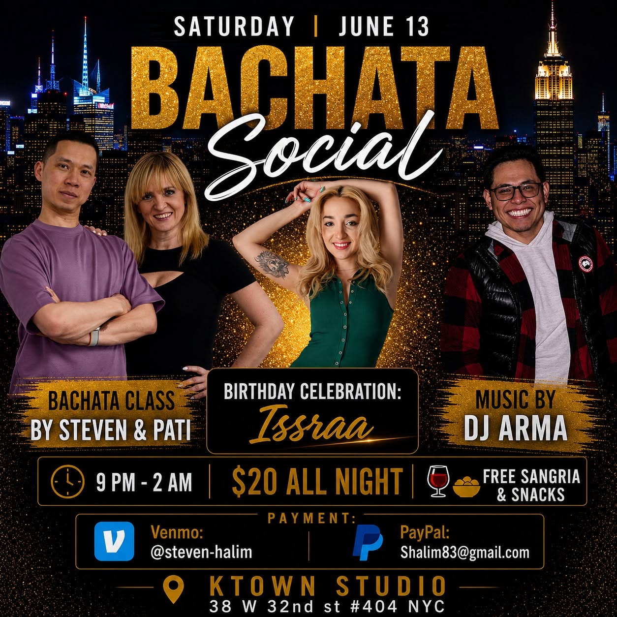 Bachata Dance Social NYC π