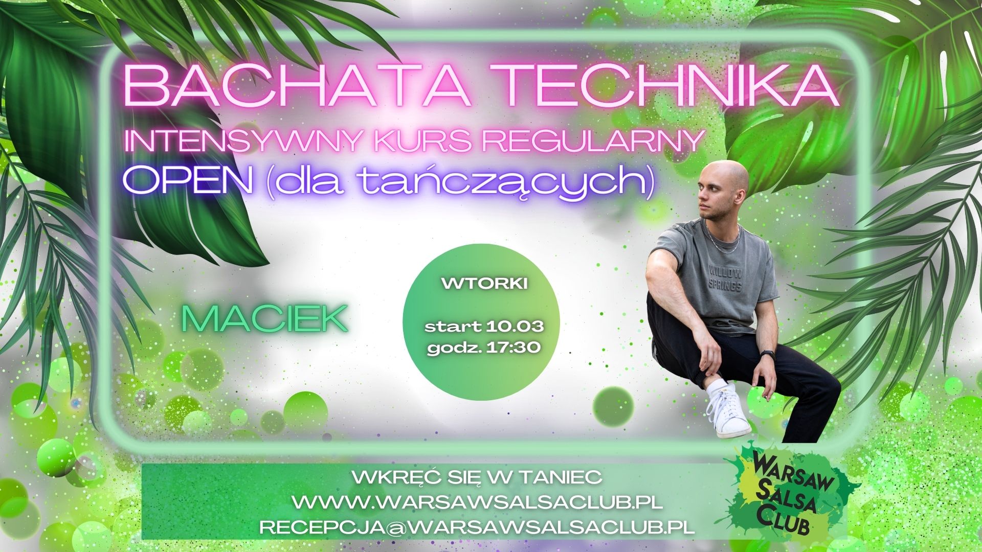 Bachata - Technika w parach (2h) z Maćkiem